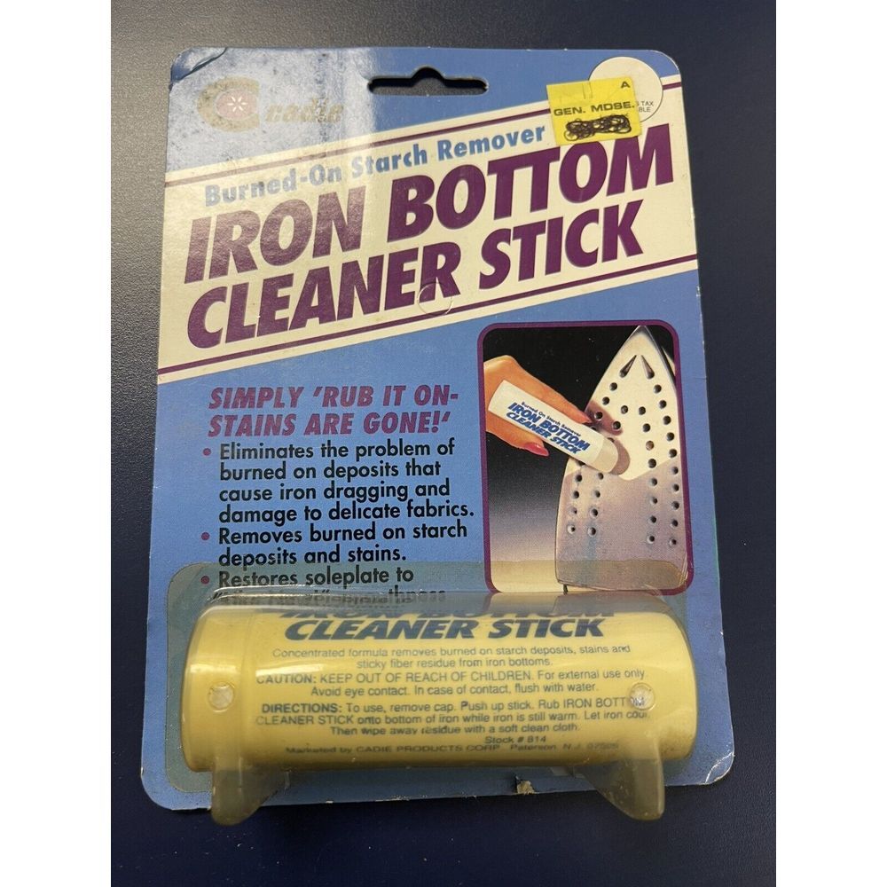 Vintage Steam Iron Bottom Cleaner Stick – Removes Build-Up Starch By Cadie